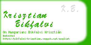 krisztian bikfalvi business card